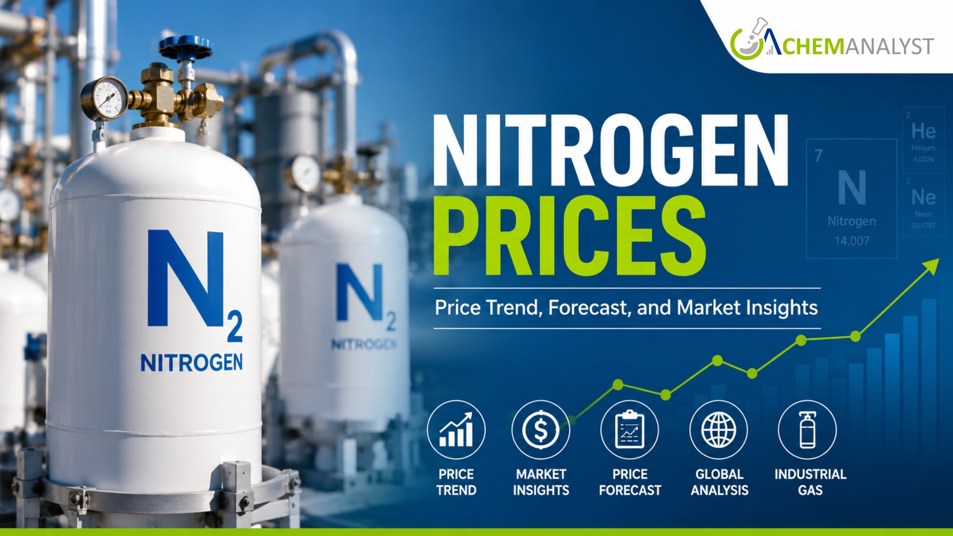 Image for Nitrogen Prices, Index, Trend, Chart, News, Database, Analysis and Forecast with ID of: 7133818