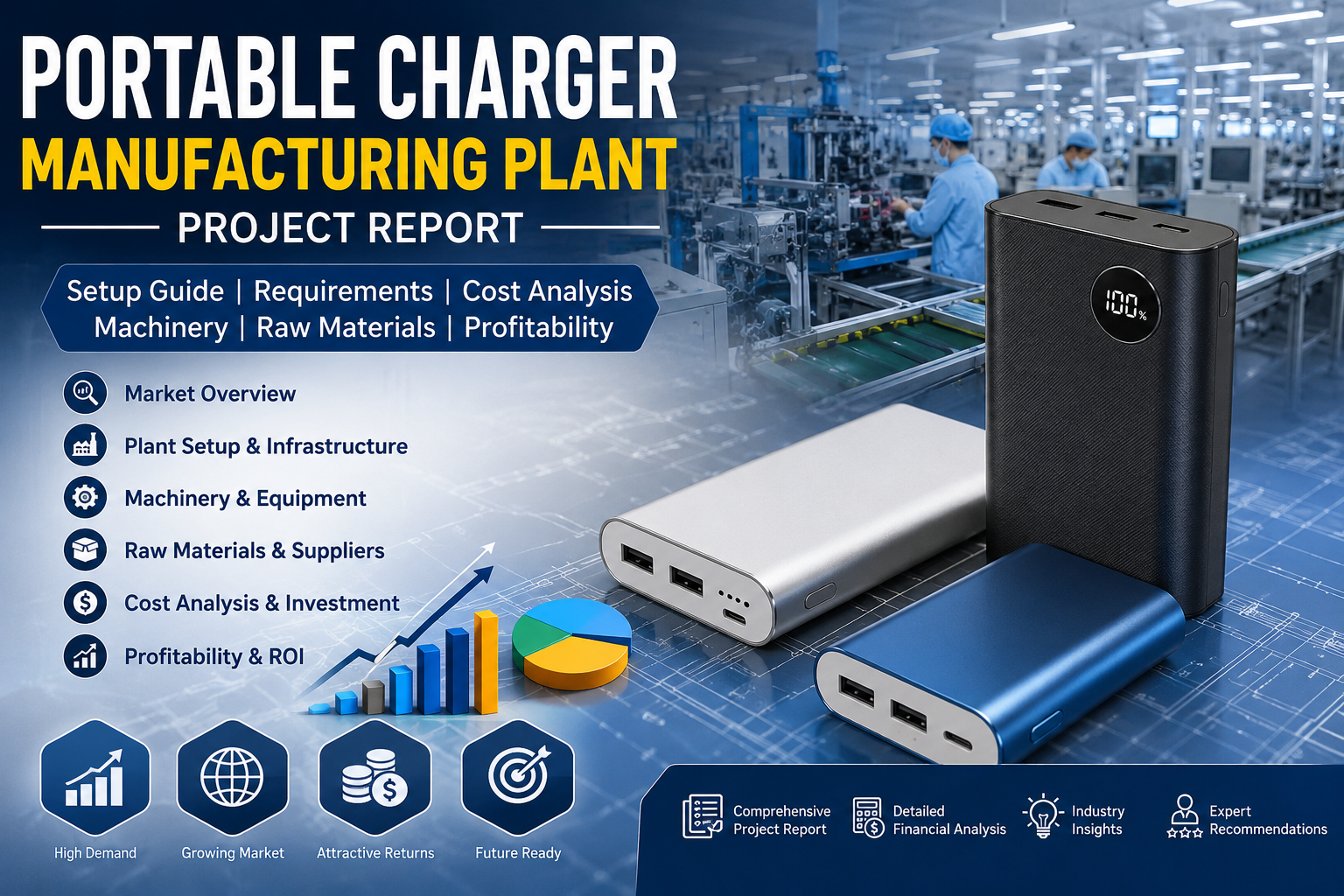 Image for Portable Charger Manufacturing Plant DPR 2026: Cost, Setup, Machinery & ROI with ID of: 7168273