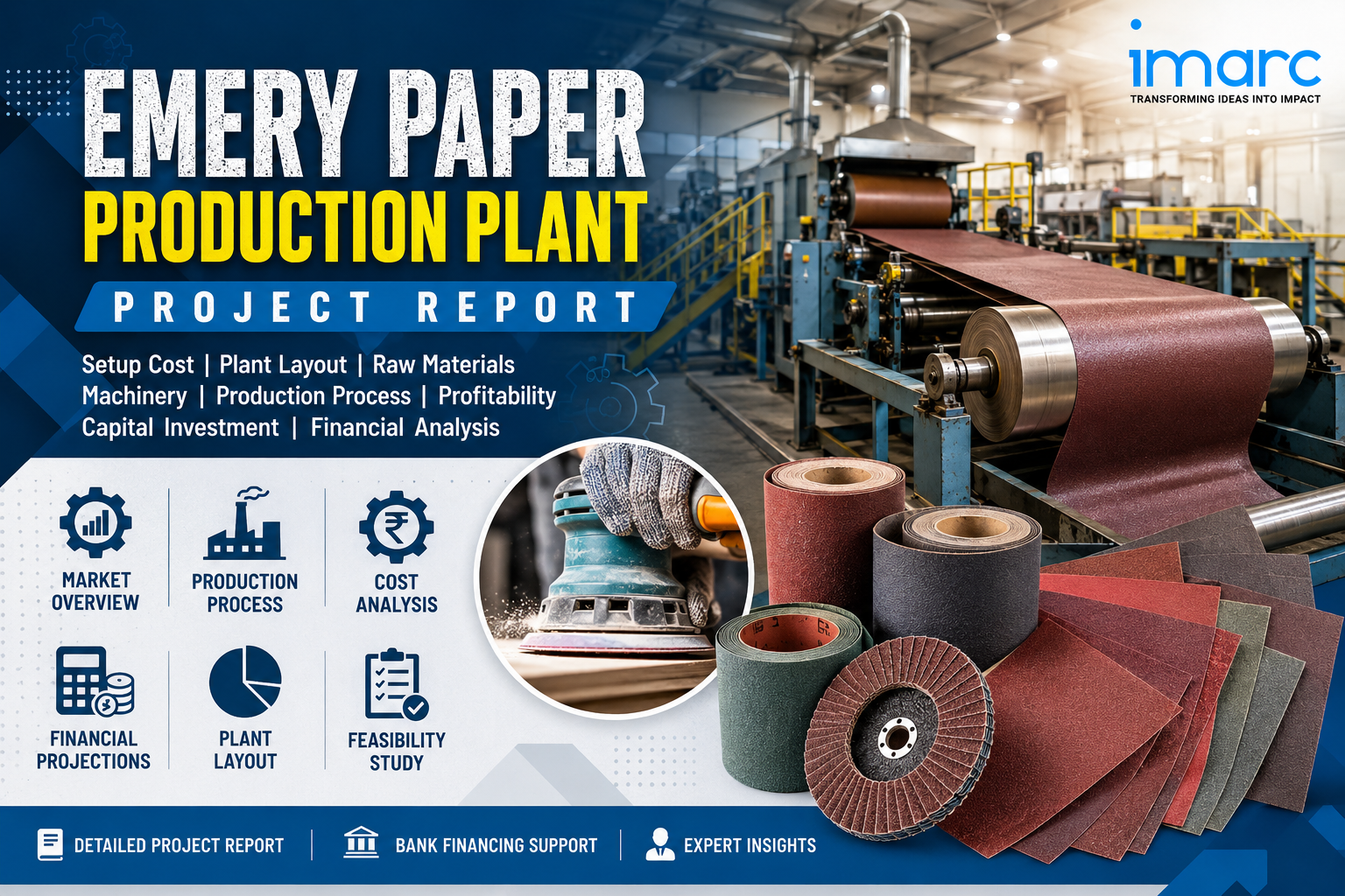 Image for Emery Paper Manufacturing Plant DPR 2026: Investment, Machinery & Profit Analysis with ID of: 7168290