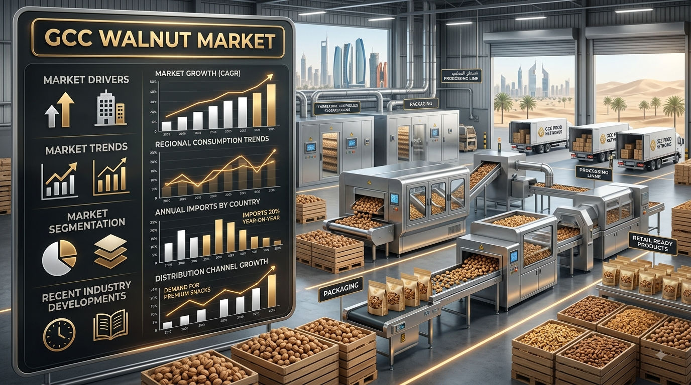 Image for GCC Walnut Market Trends, Growth, and Forecast 2026-2034 with ID of: 7173671