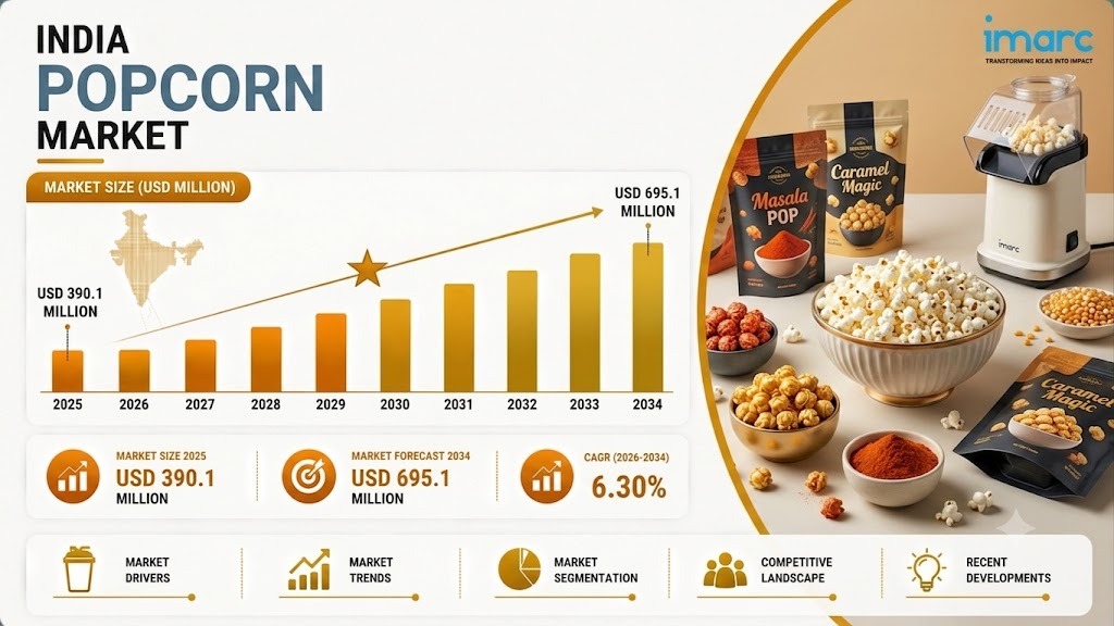 Image for India Popcorn Market Size, Statistics, Share Analysis and Research Report 2026–2034 with ID of: 7216035