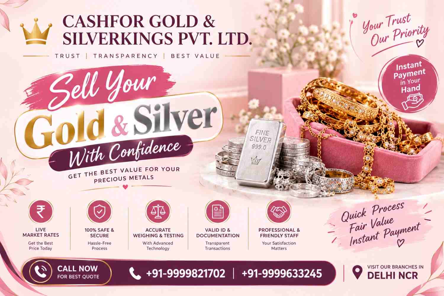 Image for How To Get Highest Cash for Silver in Delhi? with ID of: 7231550