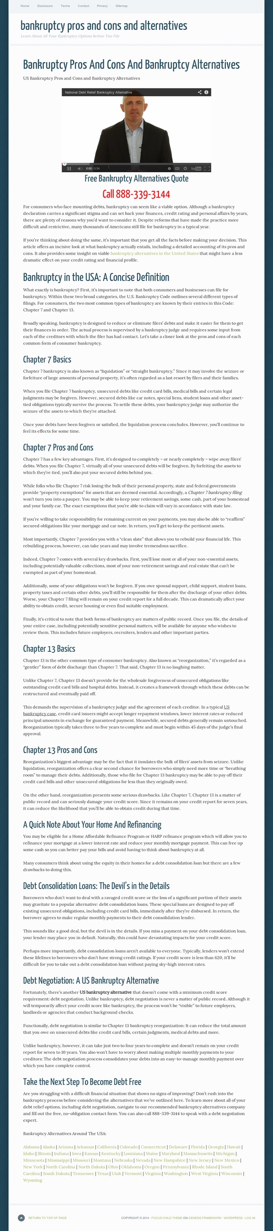 Image for Bankruptcy Alternatives with ID of: 772654