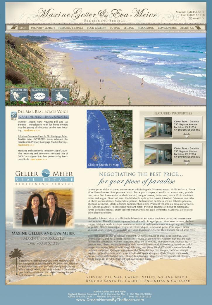 Image for Real Estate Web Design - Del Mar Real Estate with ID of: 85956
