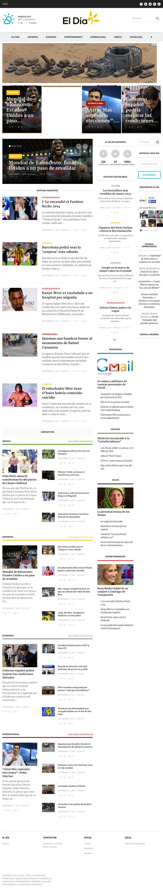 Image for Mexican daily news with ID of: 796554