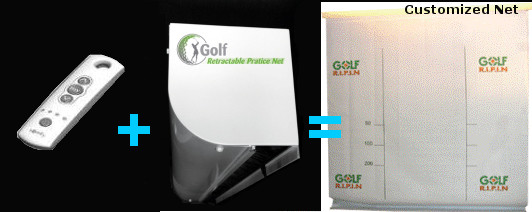 Image for Golf RIPIN - Retractable Indoor Practice Net with ID of: 803397