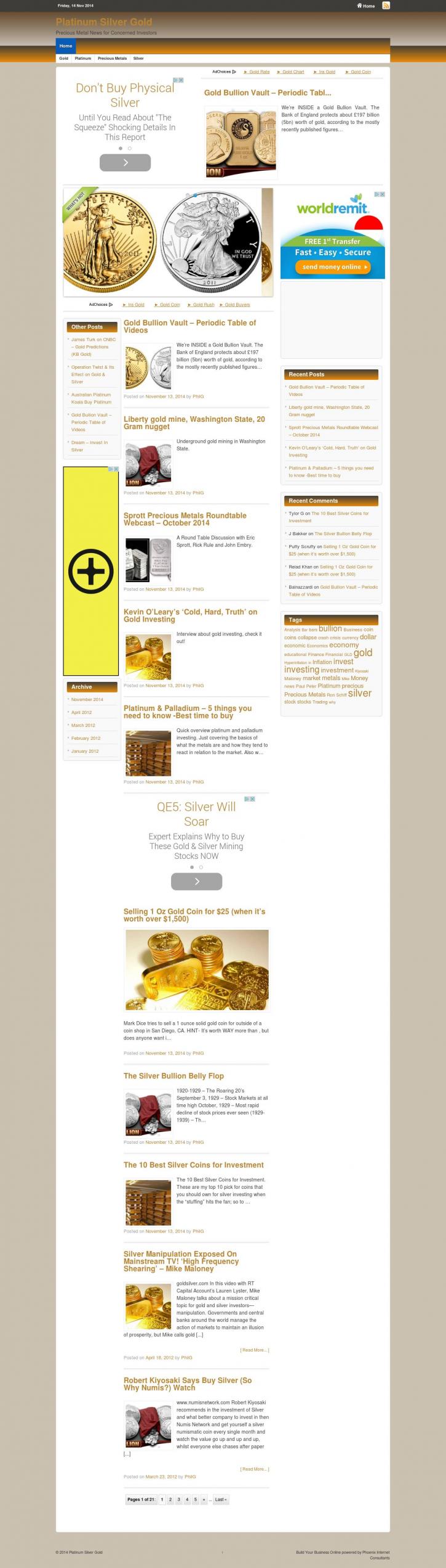 Image for PlatinumSilverGold with ID of: 821512