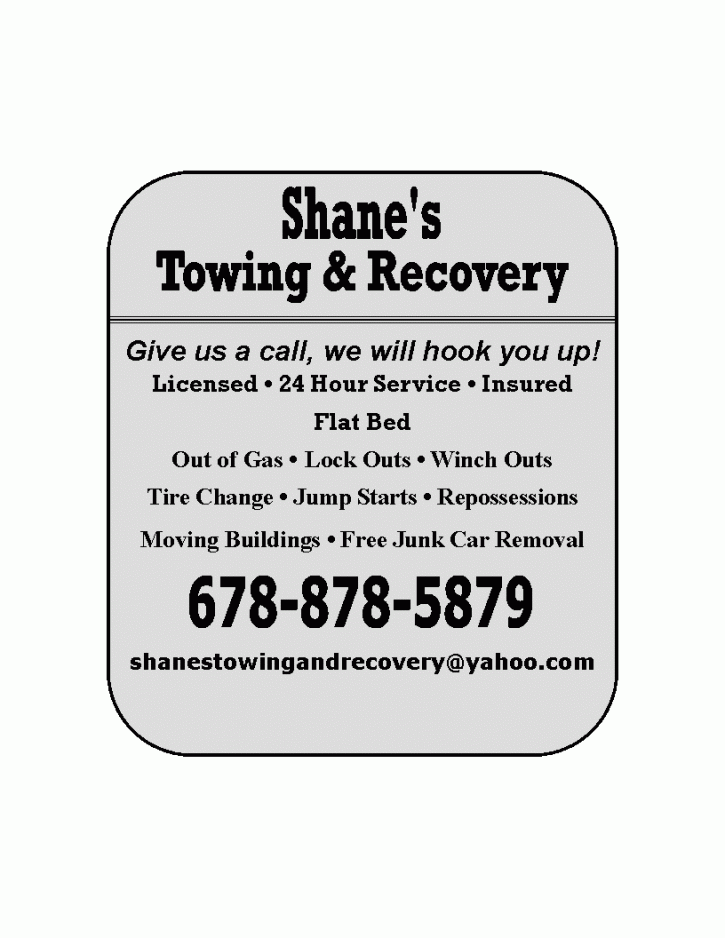 Image for SHANE'S TOWING & RECOVERY with ID of: 91728