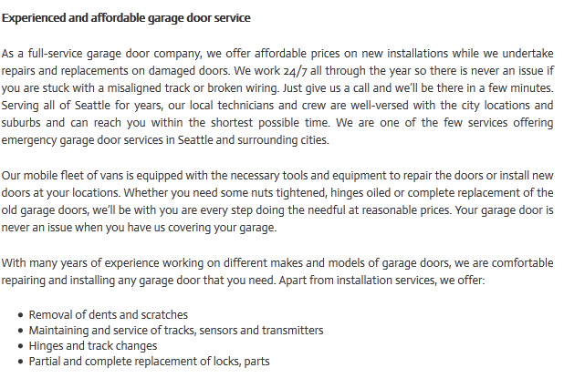 Image for OHD Garage Doors Seattle with ID of: 833124