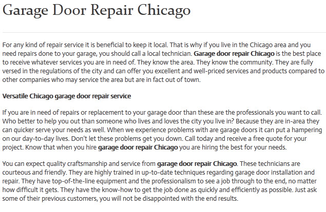 Image for OHD Garage Doors Chicago with ID of: 833253
