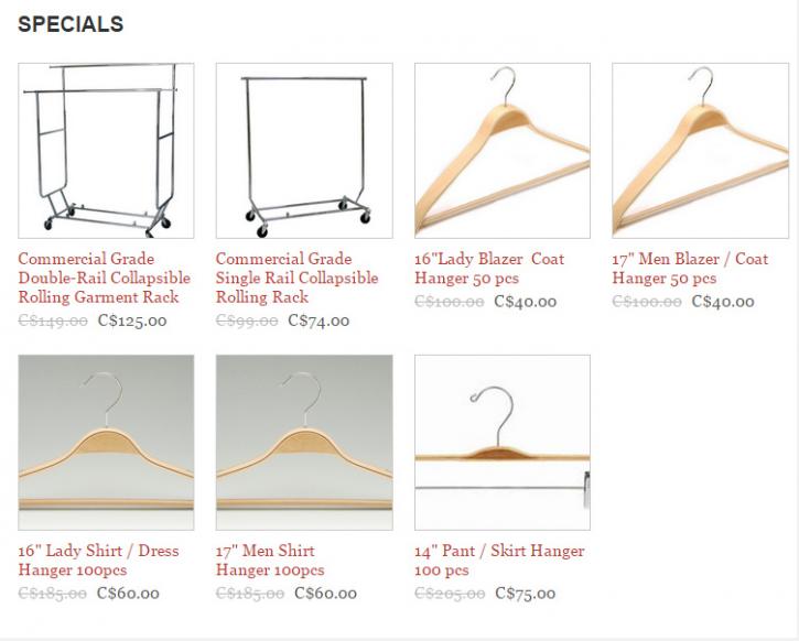 Image for Commercial Grade Rolling Racks & Garment Hangers with ID of: 836871