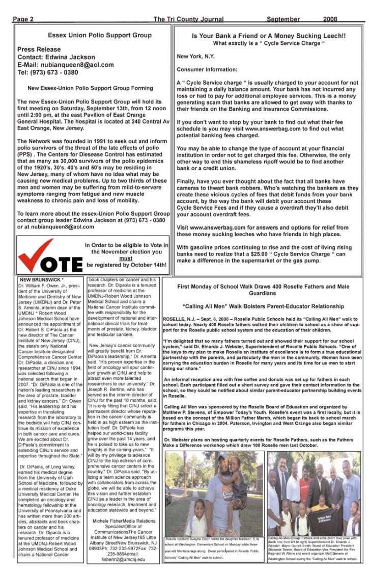 Image for TRICOUNTY JOURNAL SEPTEMBER 08 with ID of: 83884
