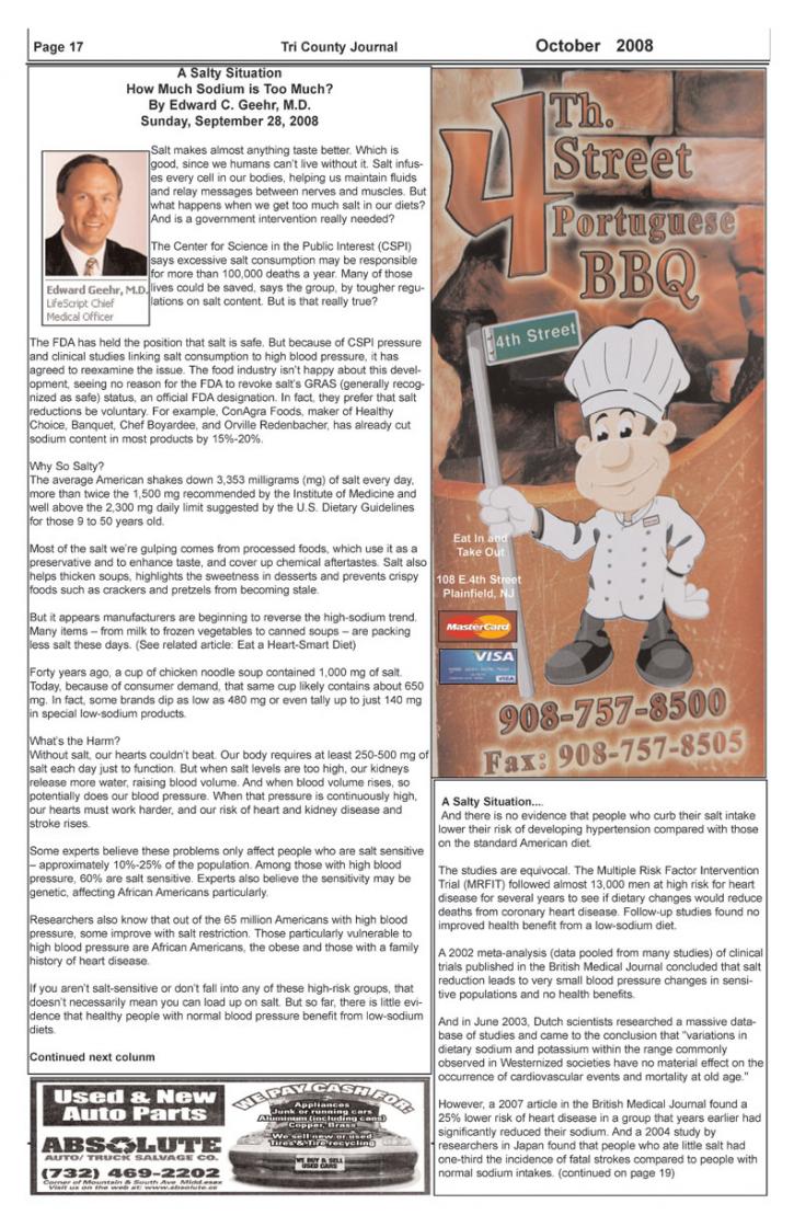 Image for TRICOUNTY JOURNAL OCTOBER 2008 with ID of: 84407