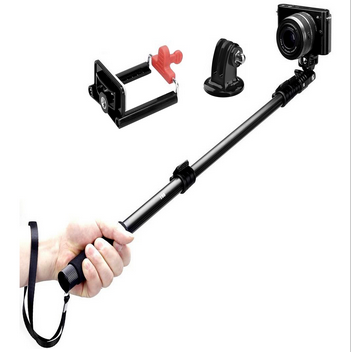 Image for Extendable Telescopic Handheld Pole Arm Monopod + Tripod Adapter for GOPRO Hero 4/3+/3/2 Smartphone with ID of: 862236