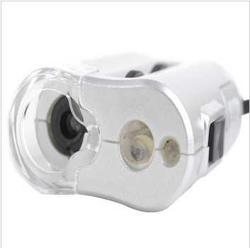 Image for 30X 60X Mini Pocket Magnifier Microscope Loupe LED Currency UV Detector with ID of: 864270