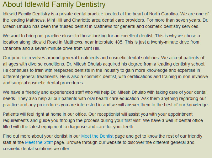 Image for Idlewild Family Dentistry with ID of: 870037