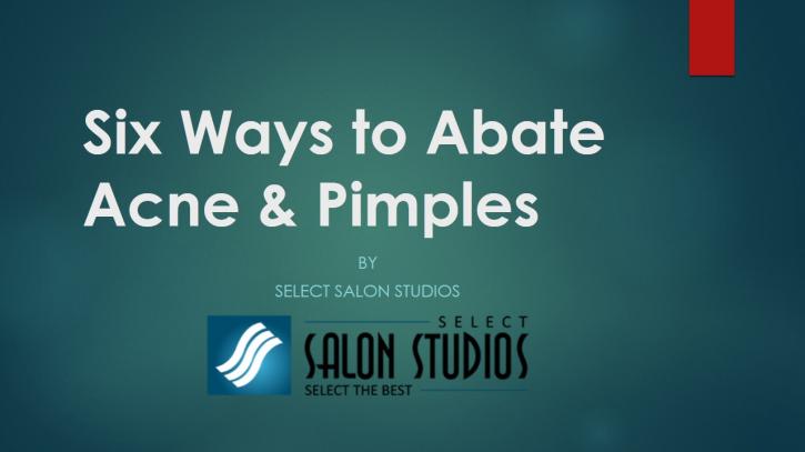 Image for Six Ways to Abate Acne & Pimples with ID of: 883345