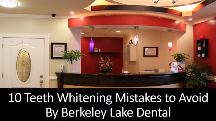 Image for 10 Teeth Whitening Mistakes to Avoid By Berkeley Lake Dental with ID of: 887341