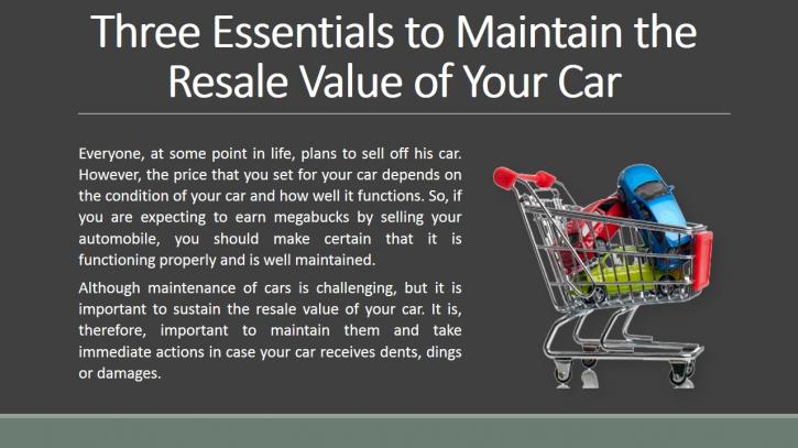 Image for Three Essentials to Maintain the Resale Value of Your Car. with ID of: 891552