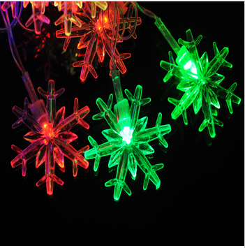 Image for 5M 28LED Snowflake Shape String Light Festival Lamp Multi-Colored for Xmas Christmas Garden Party with ID of: 898697