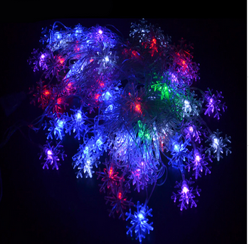 Image for 5M 28LED Snowflake Shape String Light Festival Lamp Multi-Colored for Xmas Christmas Garden Party with ID of: 898701