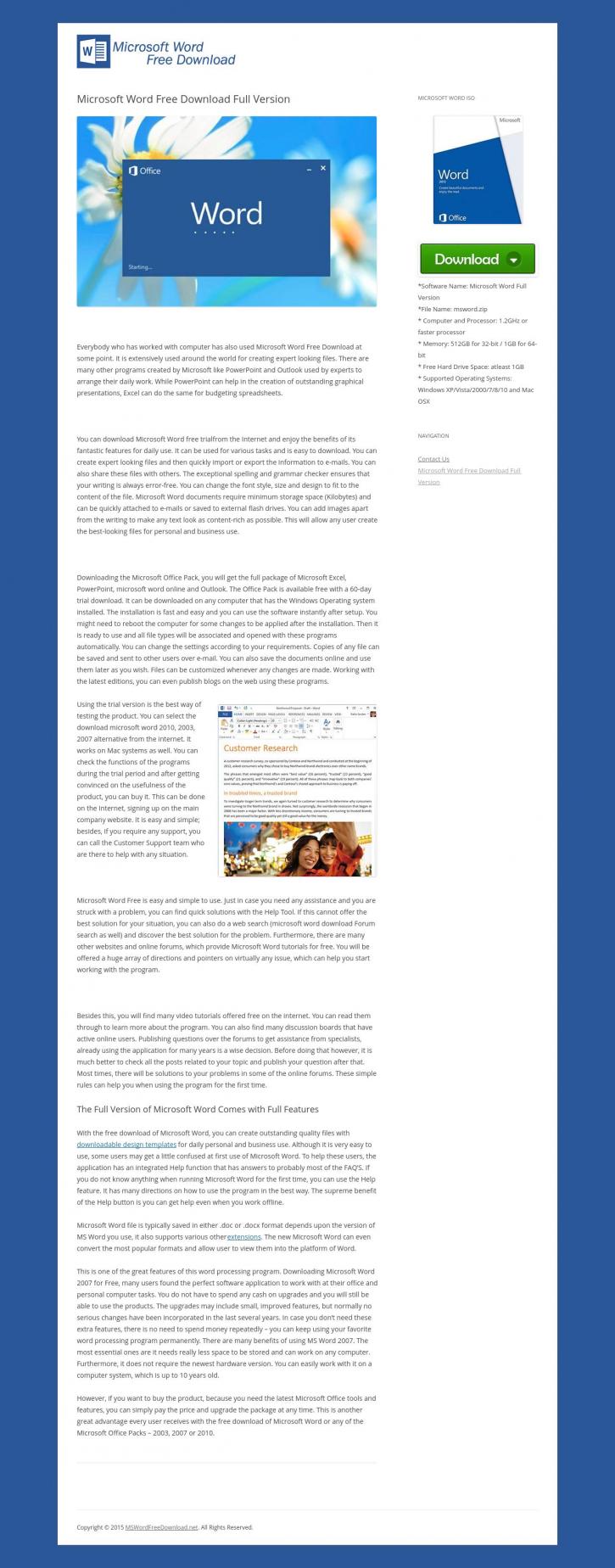 Image for Microsoft Word Free Download Full Version with ID of: 912313