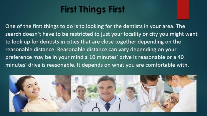 Image for How Can One Choose the Right Dentist? with ID of: 921876