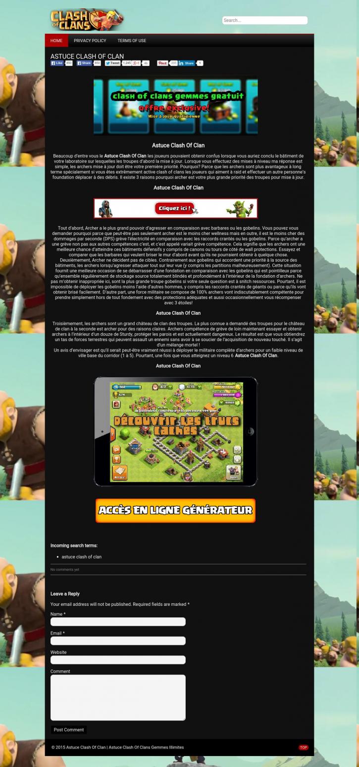 Image for Astuce Clash Of Clans with ID of: 925666
