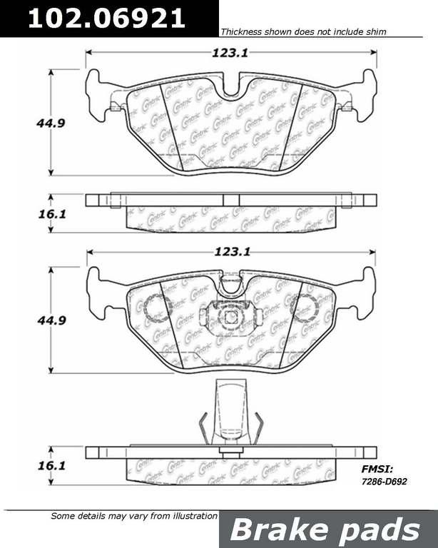 Image for Dodge Durango 2000 Brake Pads with ID of: 930385