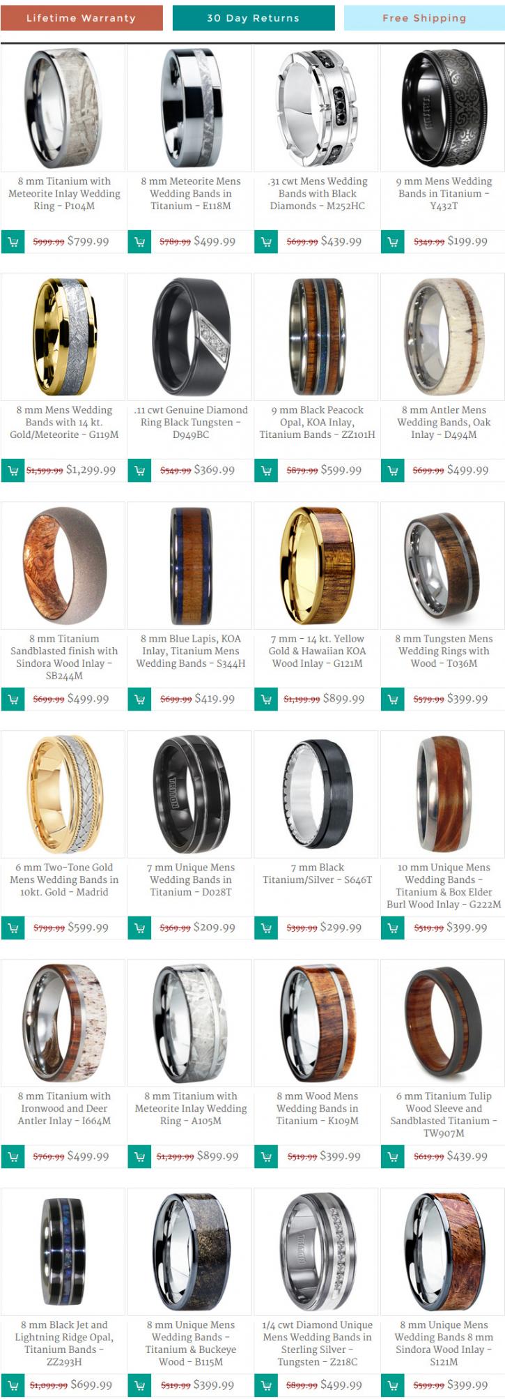 Image for Mens Wedding Bands with ID of: 965124