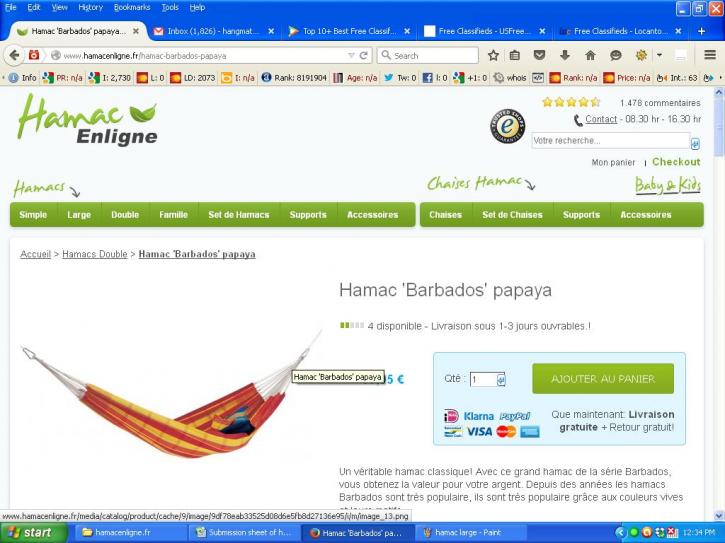Image for Hamacs & Chaises: La plus grande collection with ID of: 985139