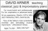 Photo for David Arner - Teaching Classical, Jazz & Improvisatory Piano