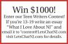 Photo for Win $1,000!  Enter Our Teen Writer's Contest!