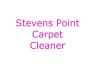 Photo for Stevens Point Carpet Cleaner