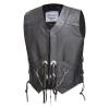 Photo for Mens Leather Chain Biker With Laces Vest MBV116