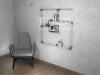 Photo for OXFORD WALL-MOUNTED GLASS SHELF