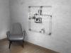 Photo for OXFORD WALL-MOUNTED GLASS SHELF