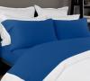 Photo for Solid Jersey Sheet Set Blue - Buy Soft Cotton Jersey Sheet In Blue Color