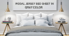 Photo for Buy Modal Jersey Sheet Set in Gray Color