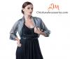 Photo for Wedding Bolero Jacket In A Magnificent Combination Of Grey And Royal Purple