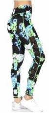 Photo for Wholesale Crisscross Mesh Panels Active Leggings in Flower