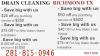 Photo for Drain Cleaning Richmond TX
