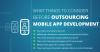Photo for What things to consider before Outsourcing Mobile App Development
