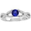 Photo for .45ct Round Tanzanite Ring With .22ctw Diamonds in 14k White Gold