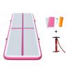 Photo for GYMNASTIC INFLATABLE AIR TRACK TUMBLING MAT WITH PUMP PINK L 9.8’ X  W 39”