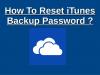 Photo for How to Reset iPhone Backup Password?