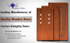 Photo for Wooden Main Doors and Wooden Windows Suppliers