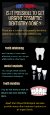 Photo for Is It Possible To Get Urgent Cosmetic Dentistry Done?