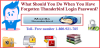 Photo for What Should You Do When You Have Forgotten Thunderbird Login Password?