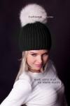 Photo for stylish  Fur pompom beanie for fashion accessories